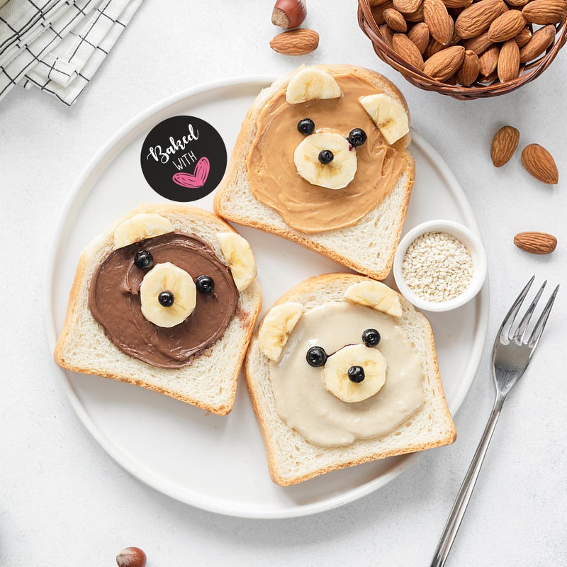 Hybsk Baked with Love Stickers for Bakeries Bake Sales Presents Seals Weddings Baby Showers Events Baking Stickers(1.5 inch) - Image 5